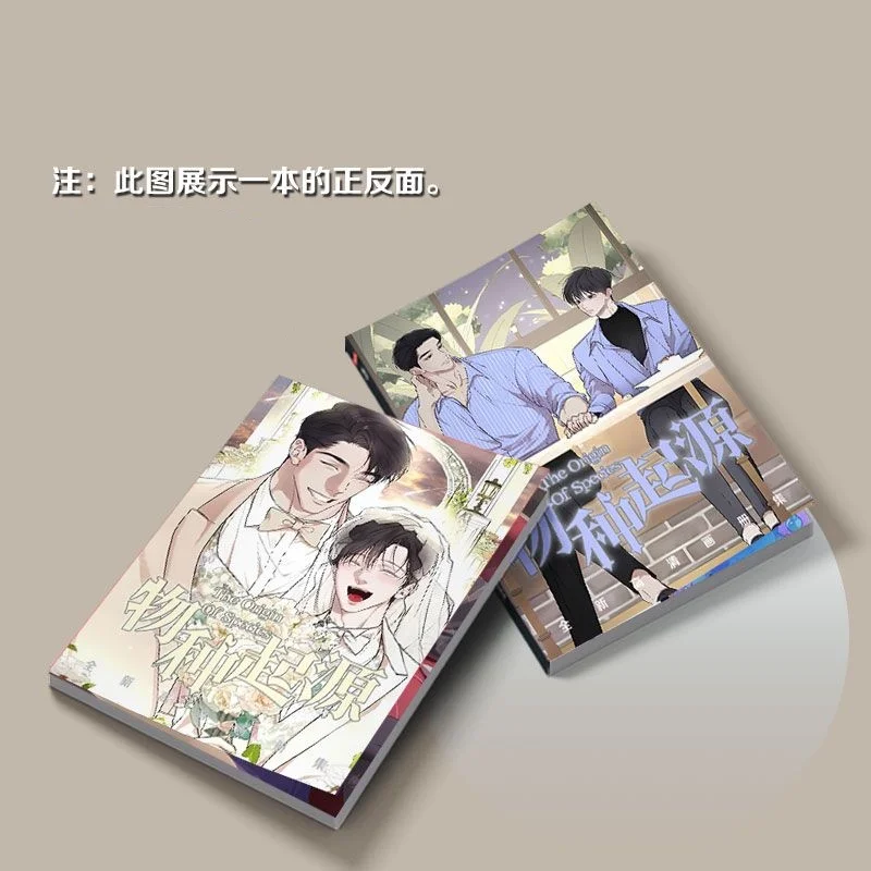 Coreano Double Male Lezhin BL Comics richesaves-escape l'origine delle specie Picture Album Badge acrilico Stand FIgure Poster piccola carta