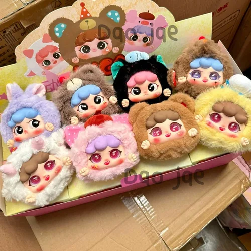 Migo Animal Party 일상 생활 지퍼 버전 시리즈 봉제 인형 블라인드 박스 장난감, 미스터리 박스, Cajas 모델 인형 장난감, 소녀 선물