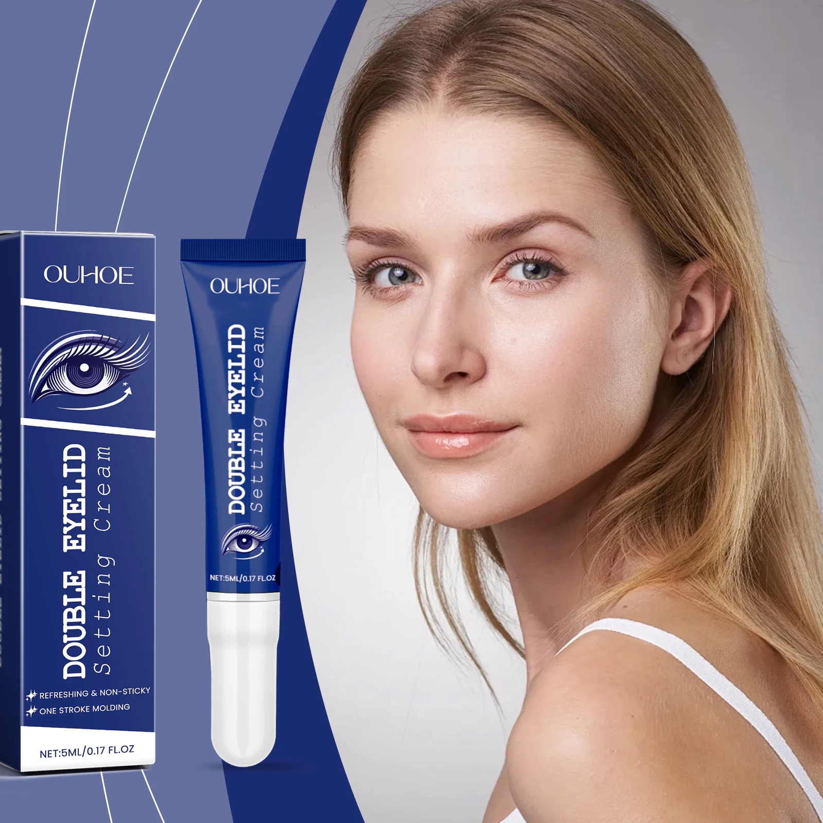 

Крем для формирования двойных век, бесследное подтягивание, водостойкий, усиливает укладку глаз, быстросохнущий, стойкий лифтинг-крем для определения век