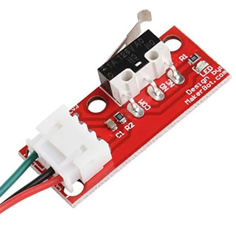4Pcs 3D Printer Endstop Mechanical Control Panel Parts Limit Switch RAMPS 1.4 With 3-Pin 70Cm Connecting Cable