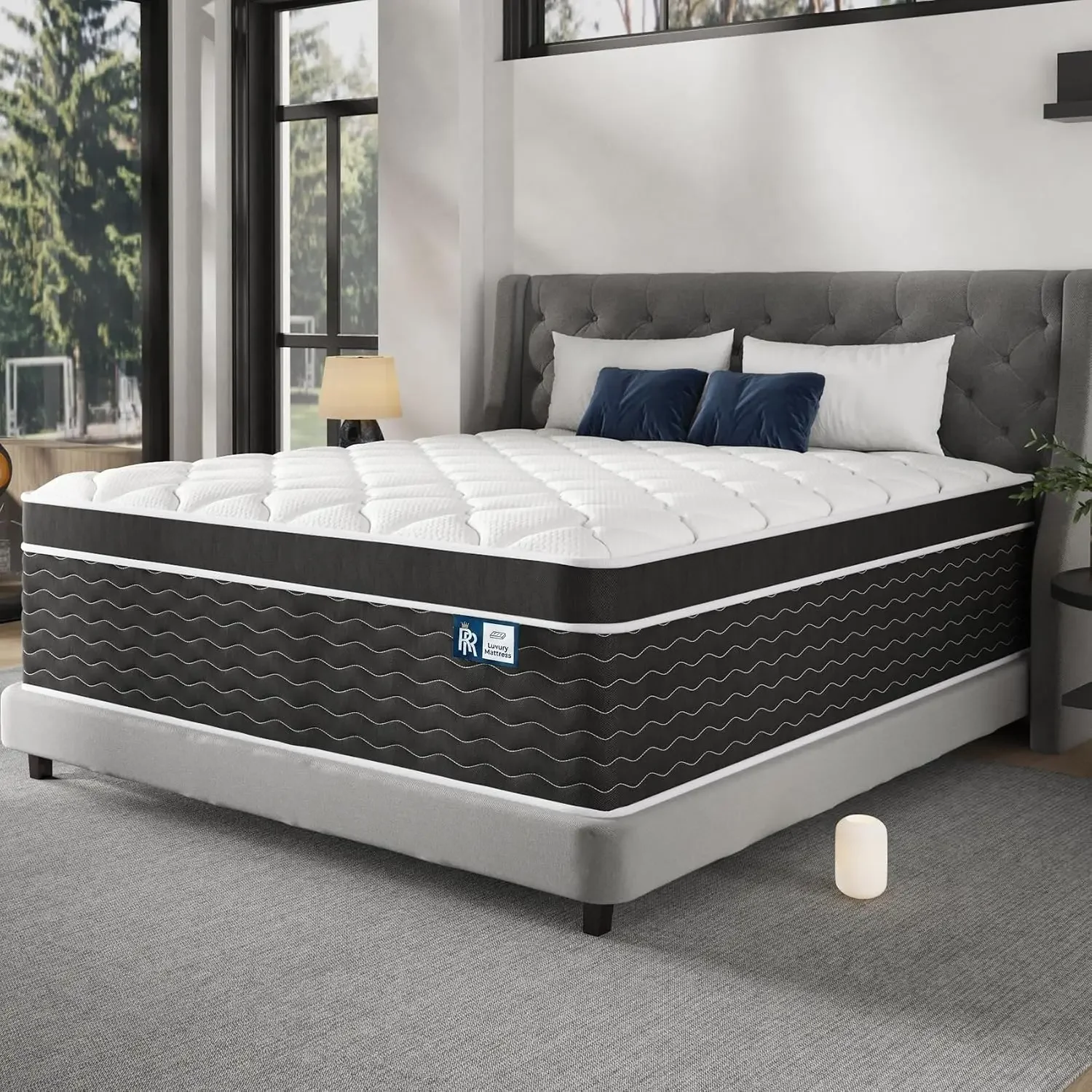 Luxury Hybrid Cooling Gel Foam Firm Queen Mattress 14 inch in a Box | 80*60, Hotel Level Comfort, Back Pain, High-End Upgraded S
