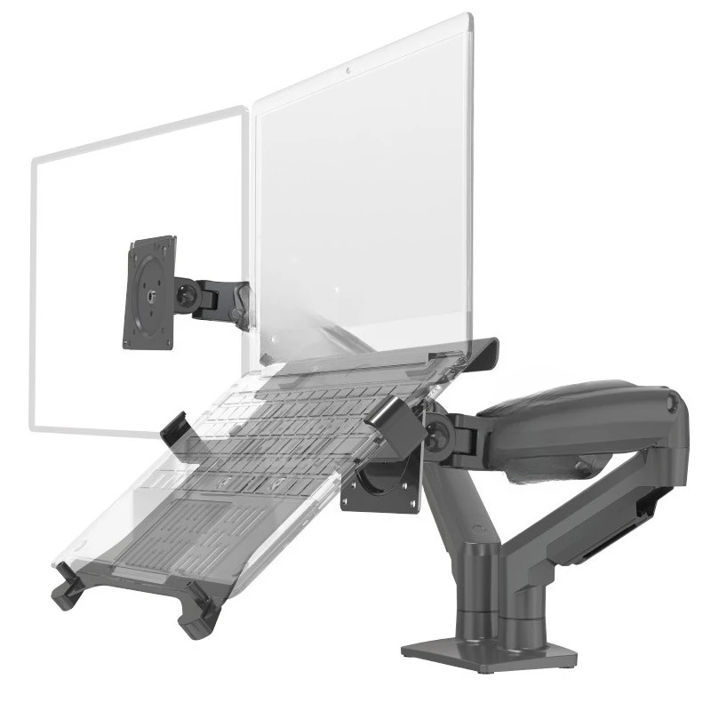 

Notebook holder arm dual screen, monitor holder arm, computer display screen holder two-in-one