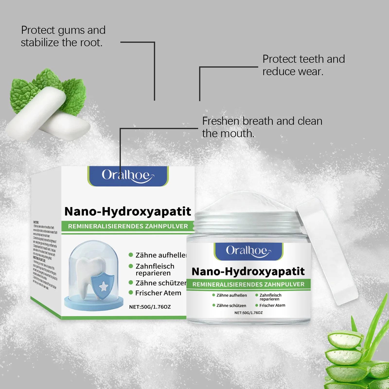 Instant Teeth Whiten Powder Fast Brighten Yellow Teeth Remover Smoke Tea Coffee Stain Deep Clean Fresh Breath Oral Beauty Care