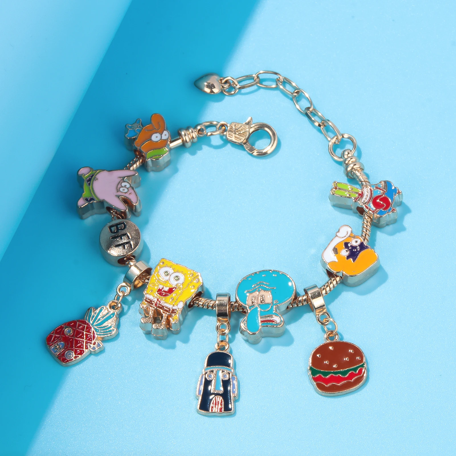 Anime Accessories Bracelet Y2k Femme Jewelry Accessories With Squidward Tentacles Patrick Star Bff Bracelet