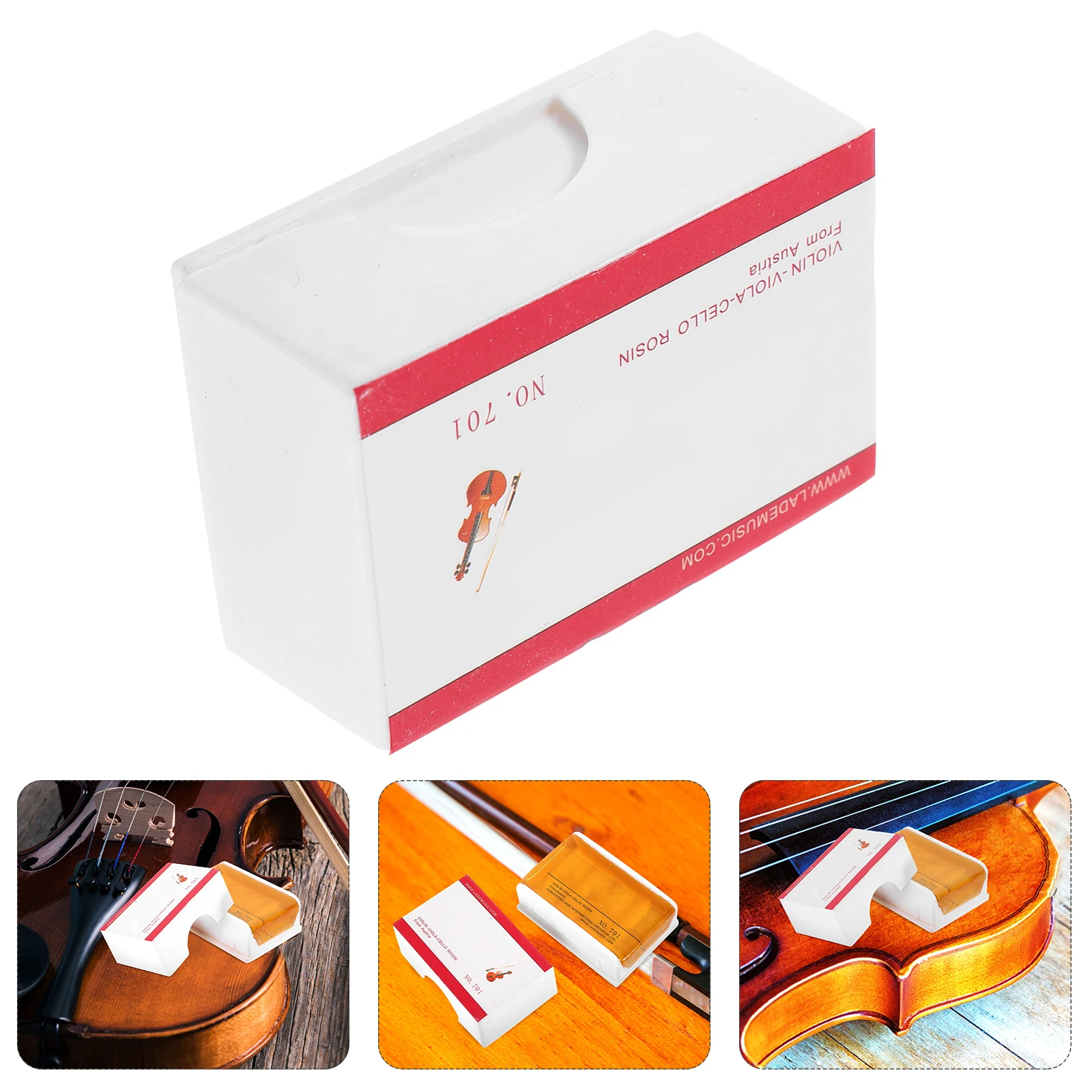

4pcs Portable Violin Rosin Small Erhu Instrument Maintenance Tools For String Bowed Instruments Compatible With Horsehair