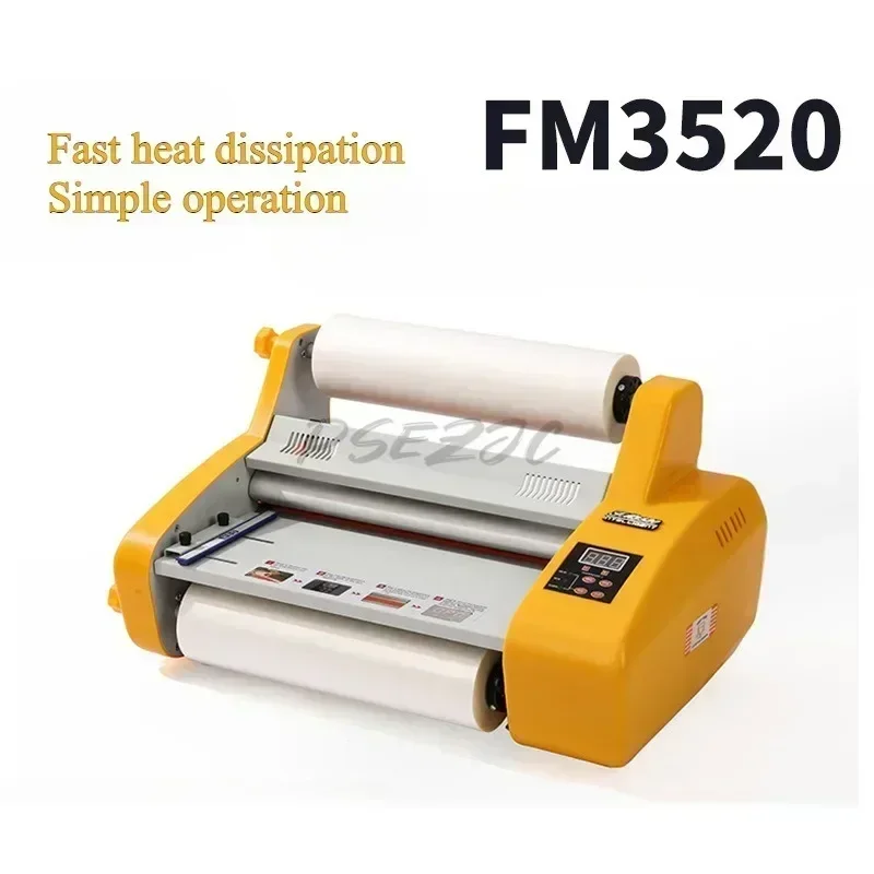 B-M FM3520 Hot and Cold Laminating Machine A3 Photo Film Laminating eCold Glue Electric Sealing Laminating