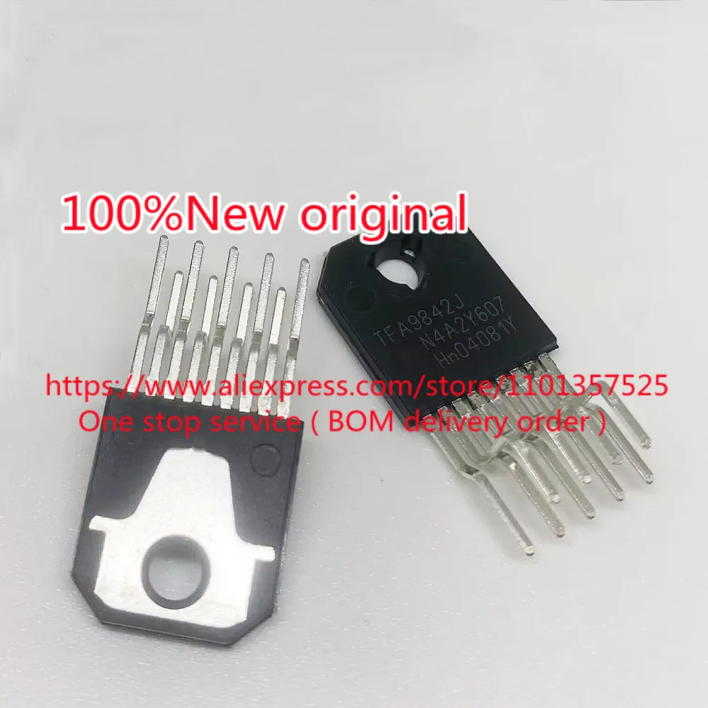 (1pcs) 100% Original: TFA9842J/N1 TFA9842J TFA9842 - Amplifier IC 1-channel (mono) or 2-channel (stereo) Class AB 9-DBSP