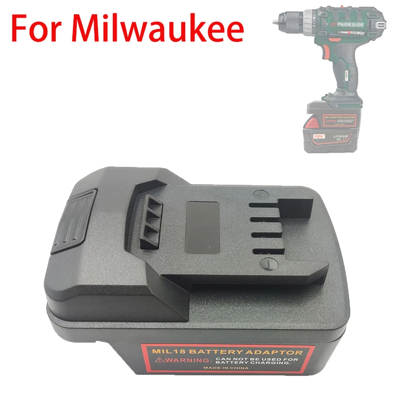 

For Milwaukee 18V Lithium-ion Batteries Battery Adapter Converter for Parkside 20V Lithium Batteries Power Tools Electric Drills