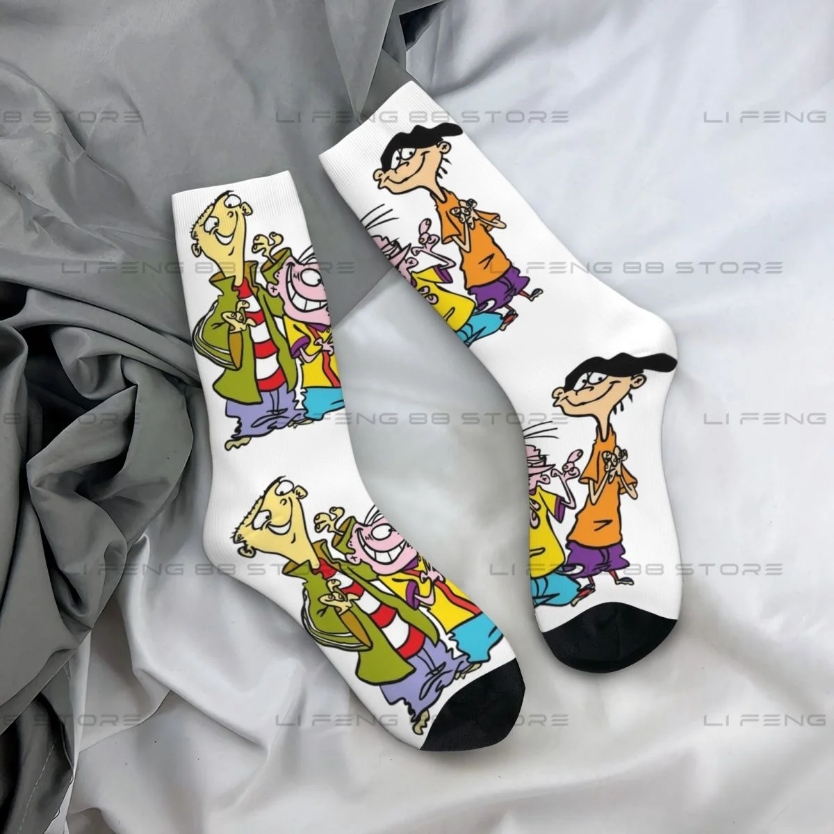 Quick Tips Regarding Ed Edd n Eddy The Mis-Edventures Unisex Winter Socks Running Happy Socks Street Style Crazy Sock