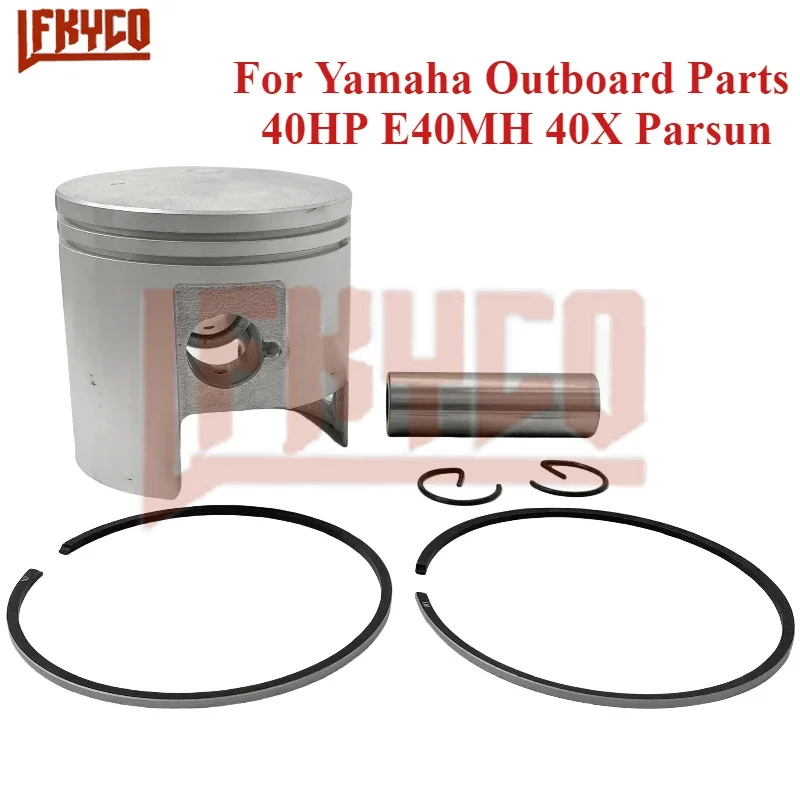 

80mm Piston Ring Kit Std for Yamaha Outboard Parts 40HP E40MH 40X Parsun 66T-11631-01-93 2-stroke Boat Motor Engine Accessories