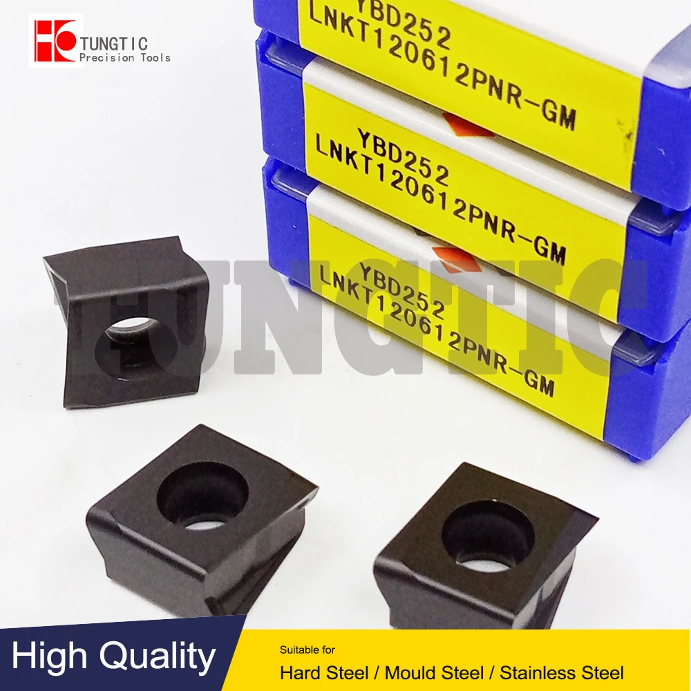 

LNKT120612PNR-GM YBD252 Milling Cutter CNC Tool Lathe Machining Lathe Cutting Tool Metal Turning Tools Inserts LNKT 120612PNR GM