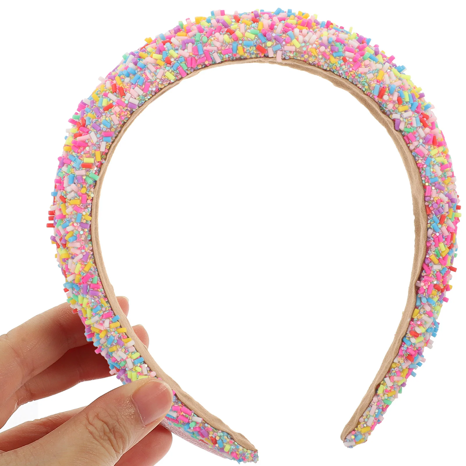 Candy Color Headband Colored Headbands Girl Stuffing Cotton Hair Decorations for Women