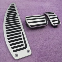 Pedal de freno de Gas de acelerador de aleación de aluminio para Volvo S40 V40 C30 AT, almohadillas de placa antideslizantes, accesorios de estilo de coche