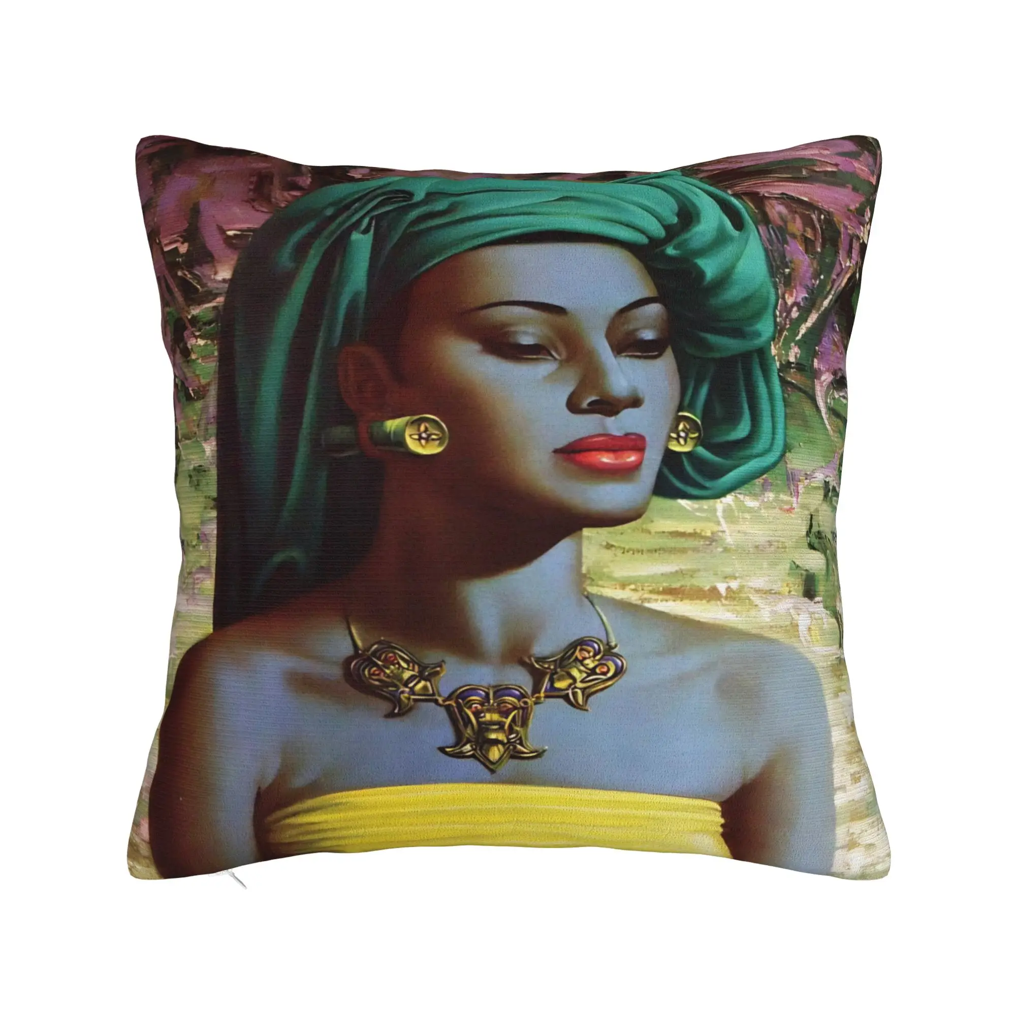New Style Living Room Miss Wong Vladimir Tretchikoff  Decoration Pillowcase Merch  Pillow Cover Square Multi Size