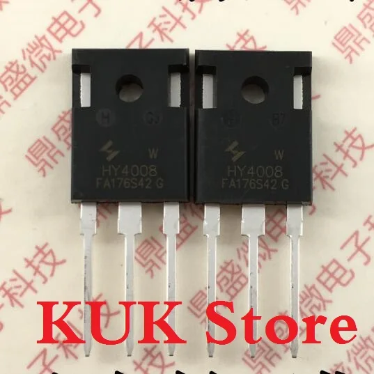 Real 100% Original NEW HY4008 W HY4008W MOSFET 80V 200A TO-247 10PCS ~ 50PCS