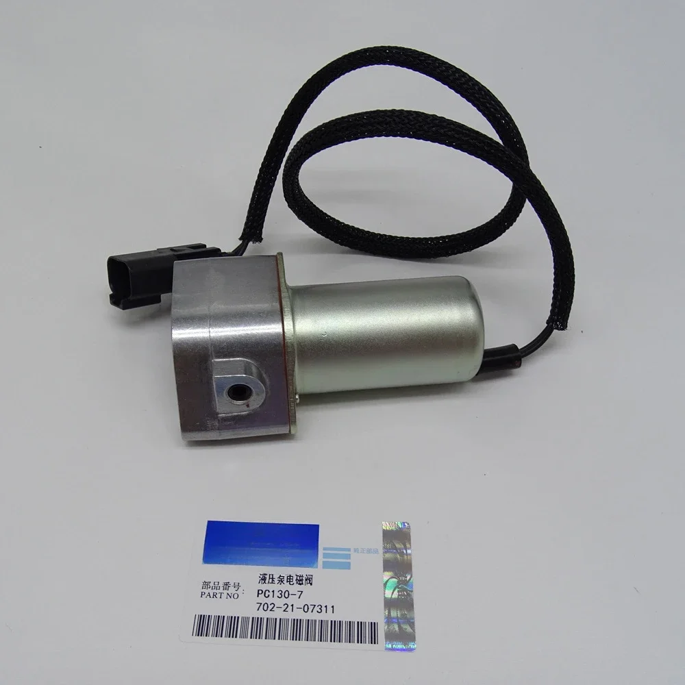 Hydraulic Pump Solenoid Valve PC130-7 702-21-07311 Excavator Parts Main Pump Solenoid Valve