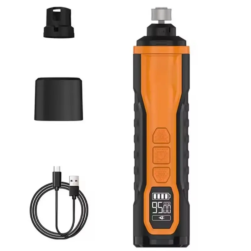 

LLCS-Pet Electric Nail Grinder Rechargeable Dog Paw Grooming Nail Clipper LED Light 5 Speeds Adjustable