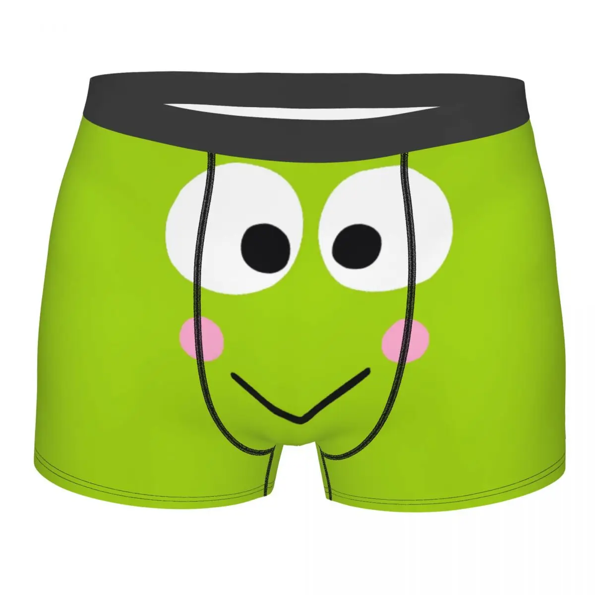 

Классические боксеры Keroppi на заказ, мужские трусы Kawaii с комиксами, нижнее белье, забавные трусы