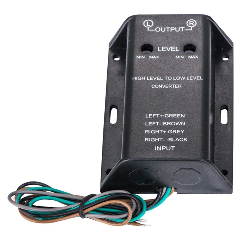 

Регулируемый адаптер для автомобильного динамика, 2-канальный конвертер для динамика в Rca