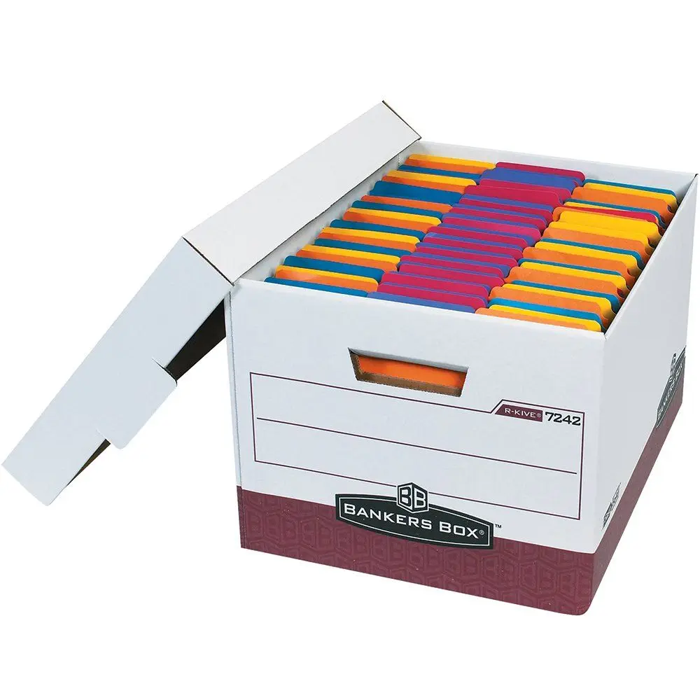 

Heavy-Duty Storage Boxes, FastFold, Lift-Off Lid, Letter/Legal, Case of 12 (07242)