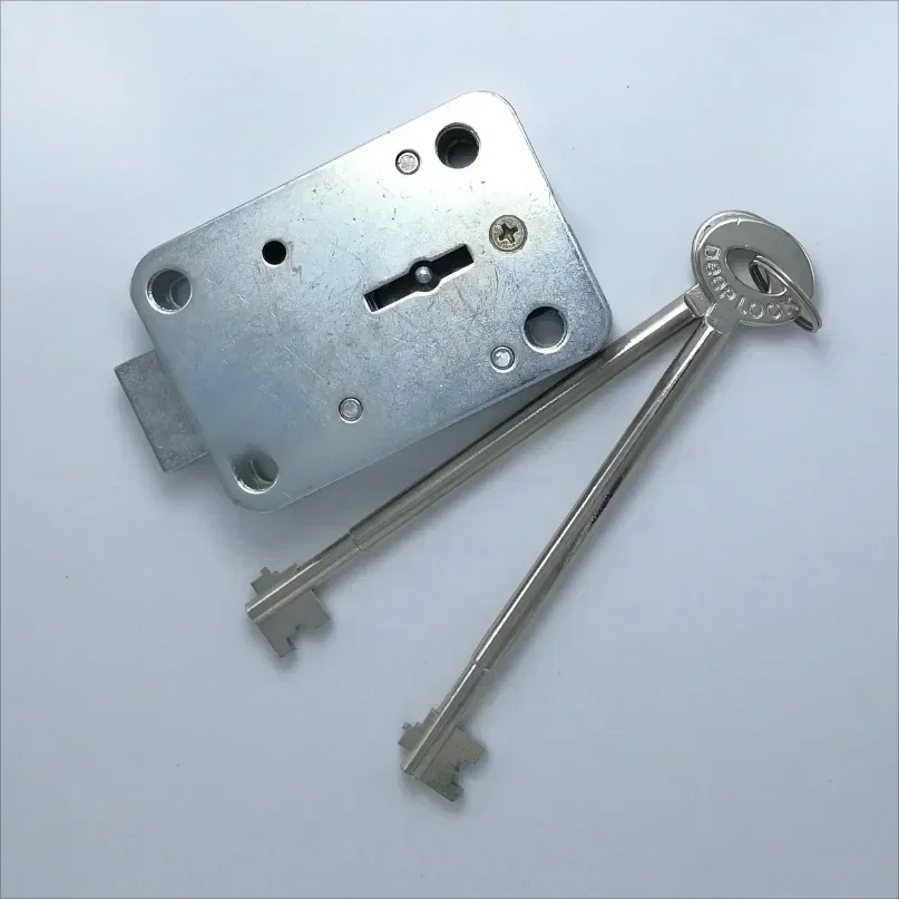 

Suitable for Home Safe Vault Door Safe Leaf Lock Escort Car Lock 90 Double Flagpole Extra Long Key Anti-theft Lock