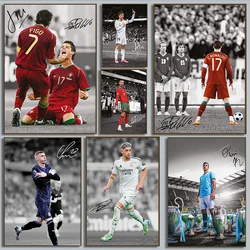 World Famous Football Star Player Soccer Sport Highlights Print Canvas Painting Wall Art Pictures Living Room Stadium Home Decor