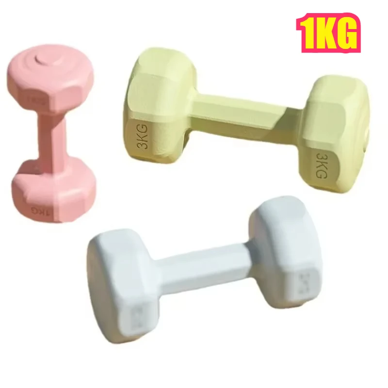 1kg Dumbbell Women's Fitness Home Equipment Kettlebell Children Primary School Men's Arm Muscle Yoga Small Dumbbell Set