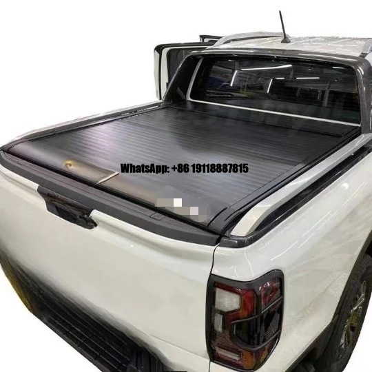 

Wildfront Retractable Roll-Up Waterproof Hard Cover for Pickup Truck Tonneau-Wildtrak Xl/Xlt/Xls T6-T9 2022-2023