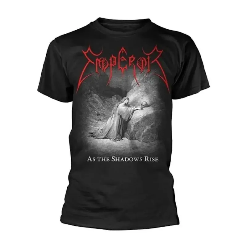 1991 Emperor Band Norwegian Black Metal Rock Dark Style American Retro Men\'s Short sleeved T-shirt