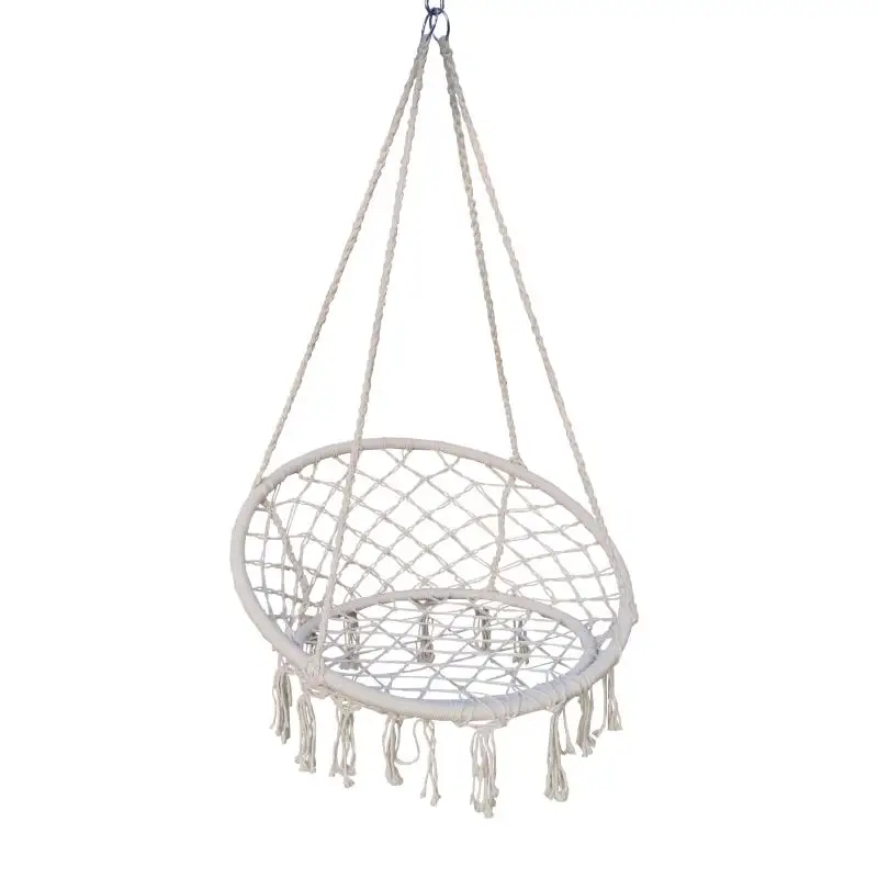 Relax Hanging Chair Bedrooms Indoor Rope Chair Boho Swing Teens Adults Ceiling Swinging Chair