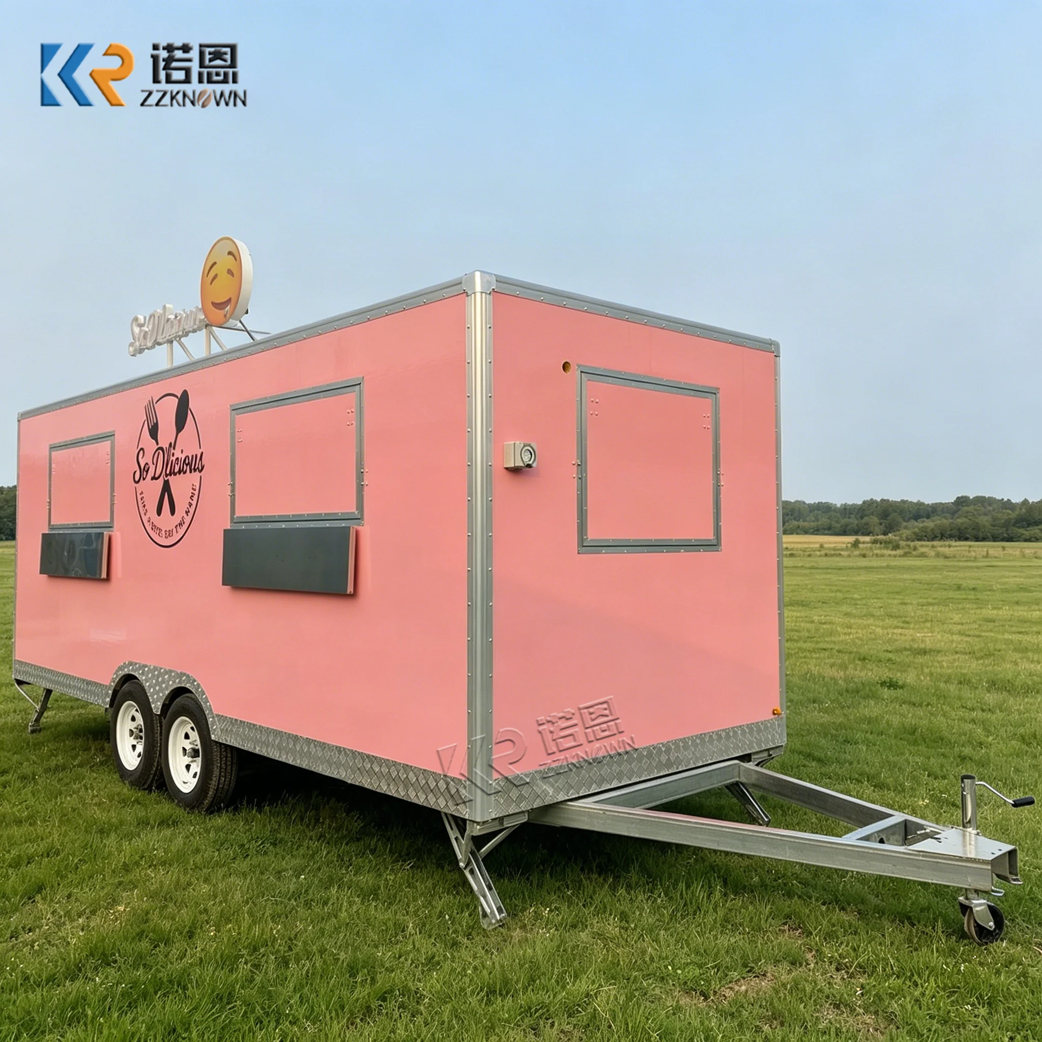 High Quality Food Truck Commercial Food Cart Bbq Food Trailer Mobile Food Truck Trailer With Complete Kitchen Equipment