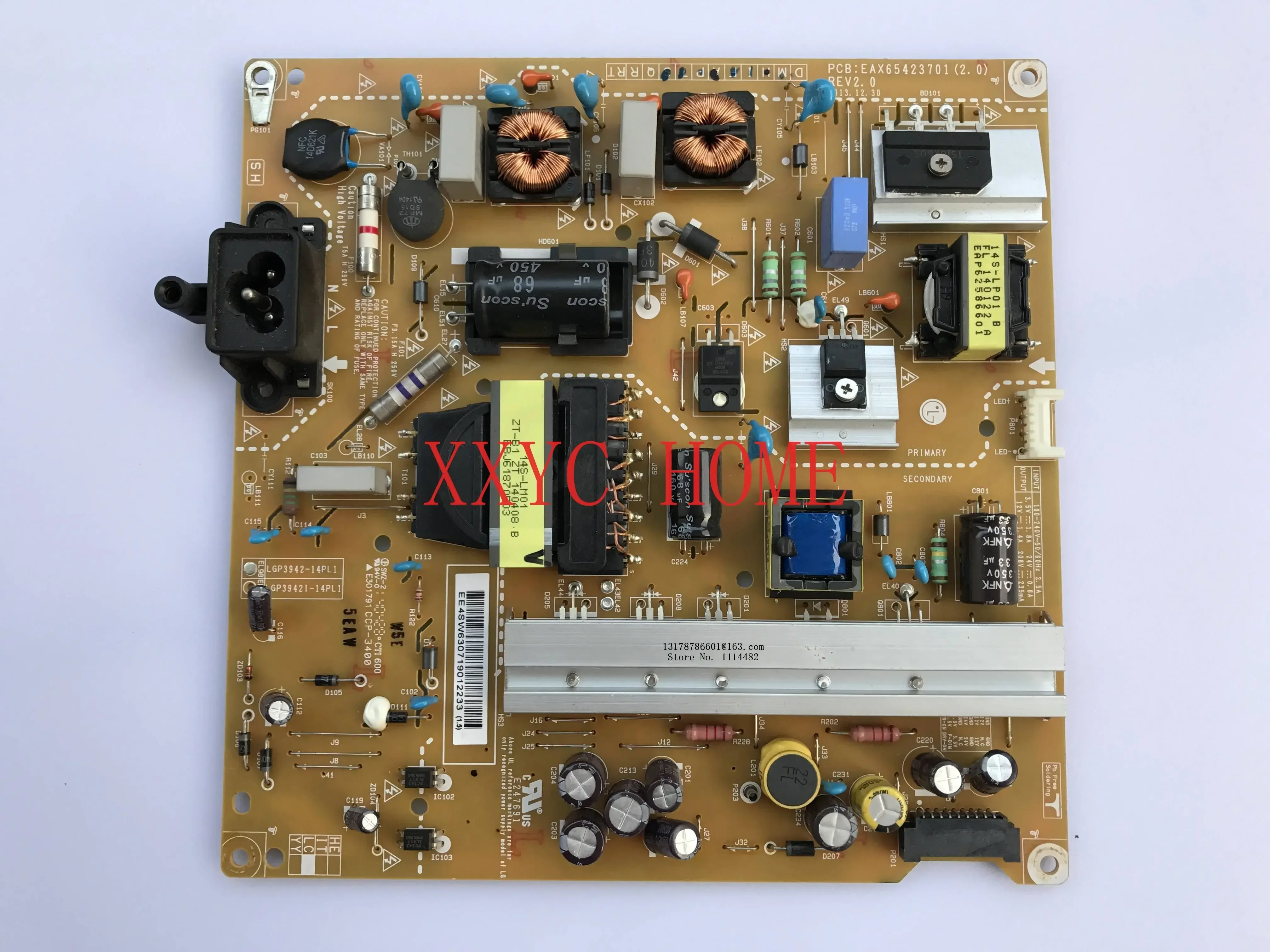 100% Good test Power supply board EAX65423701 for  LGP3942-14PL1 42LB5610-CD 42LF580V 42LB5520-CA 42LY340C-CA 39LB5620-CA