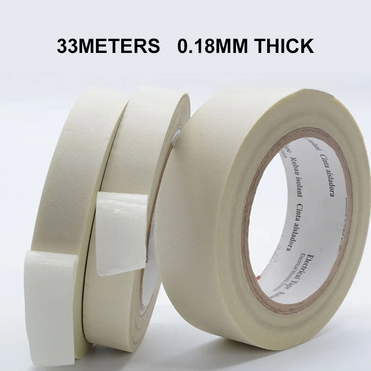 50m 0.18mm thick glass cloth with high temperature flame retardant single layer insulation cloth tape