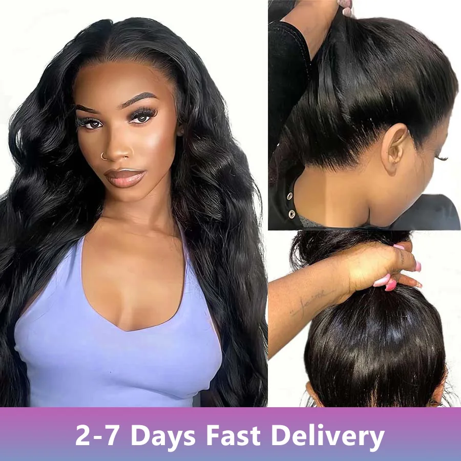 HD Lace Human Hair Wigs for Women 30 Inch 13x6 HD Lace Frontal Wigs Human Hair Pre Plucked Body Wave Lace Front Wigs