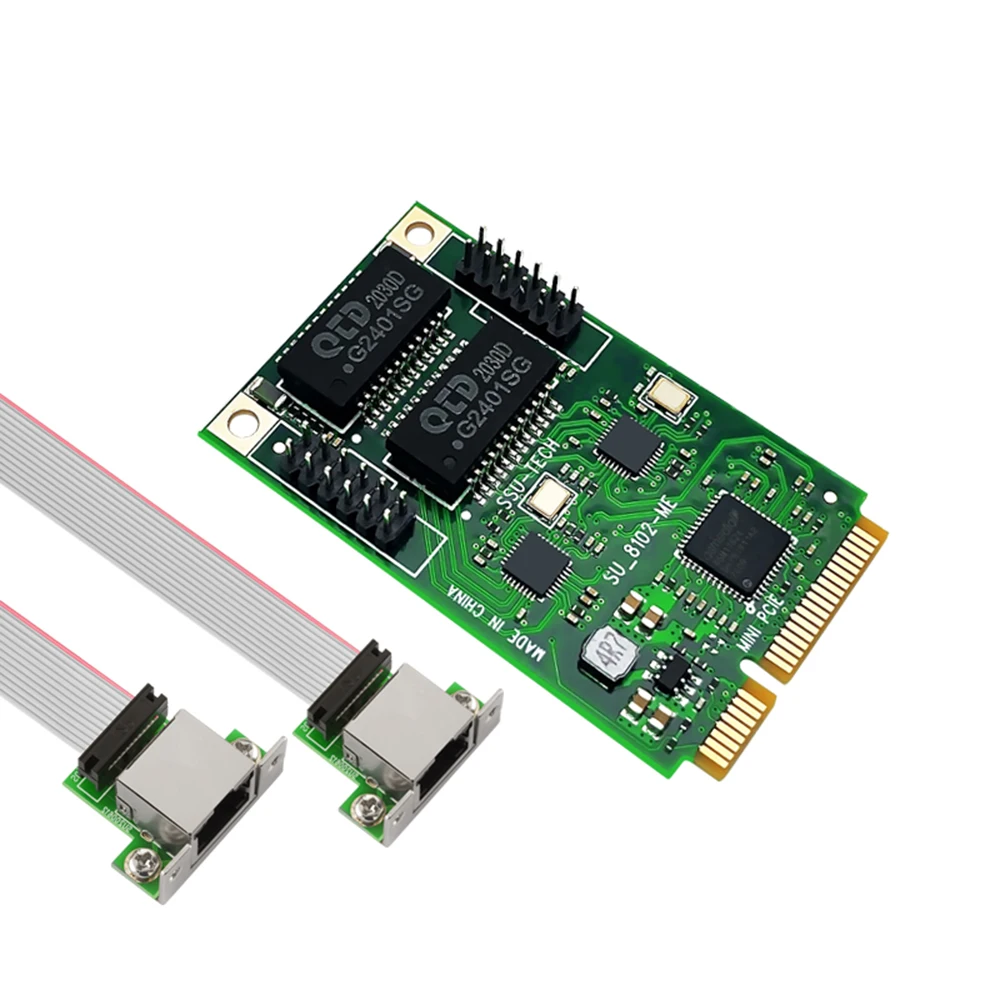 Network Card RJ45 LAN Gigabit Ethernet Mini PCI Express PCIE Gigabit Network Adapter COM Port RJ45 for ASM1182e Chip 1000M Cards