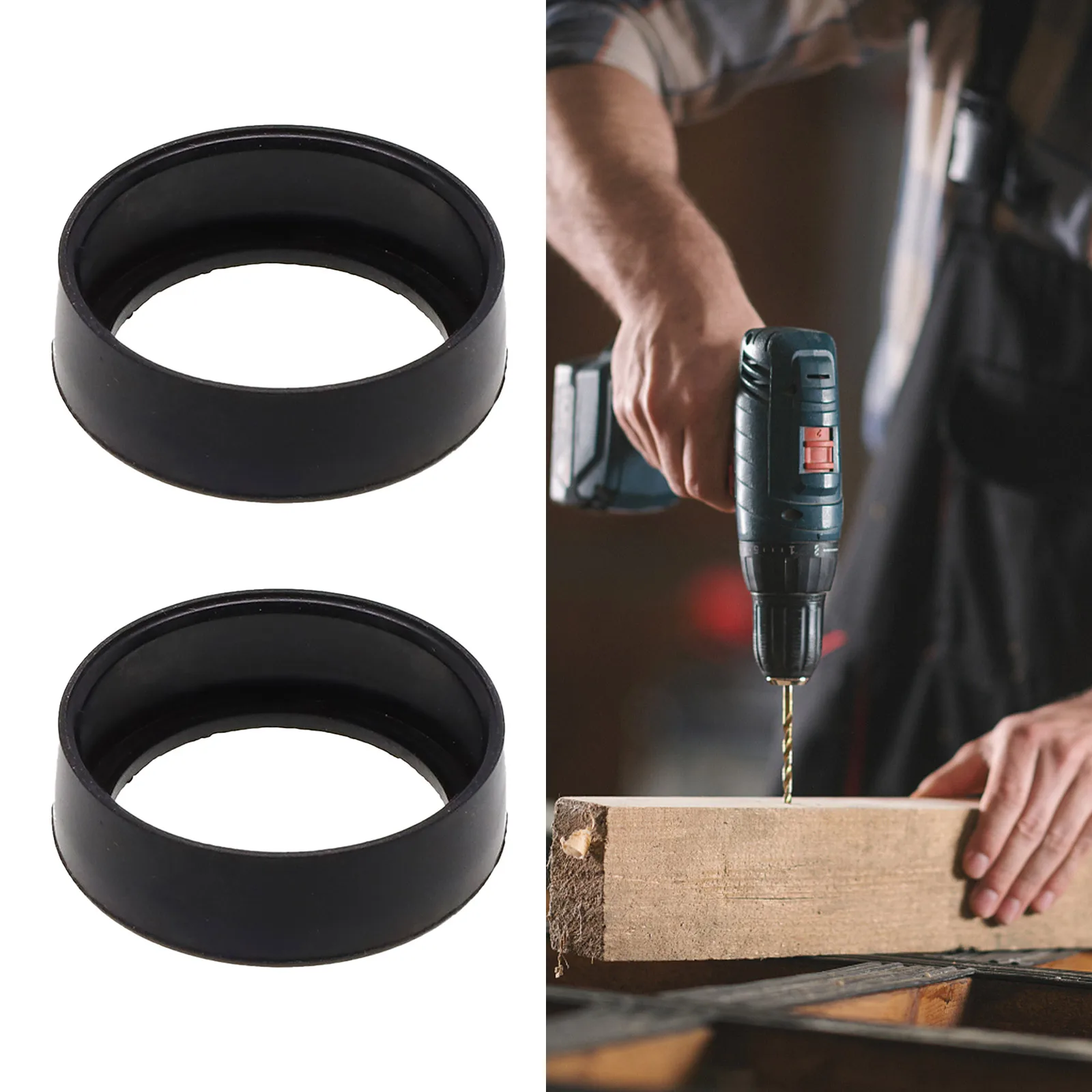 2Pcs/Pack Bearing Rubber Sleeve 607 608 6000 Angle Grinder Electric Hammer Height 8.6-10.8mm For Ring Power Tool Bearing Accesso
