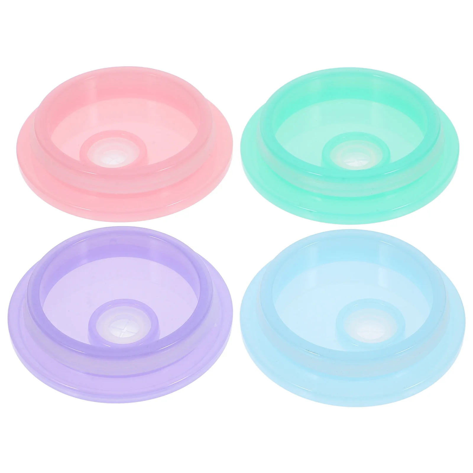 

4pcs Glass Cup Lid For Mason Jar 16Oz 20Oz Wide Mouth Leakproof Straw Hole Design Beer Cocktail Soda Juice Water Canning Lids