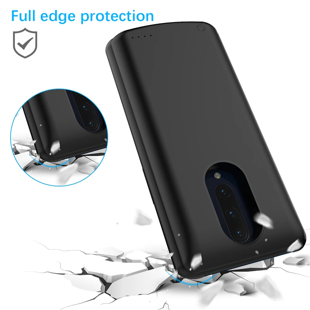 NTSPACE External Charging Powerbank Case For Oneplus 7 Pro Battery Cases 6500mAh Portable Charger Power Bank Shockproof Cover