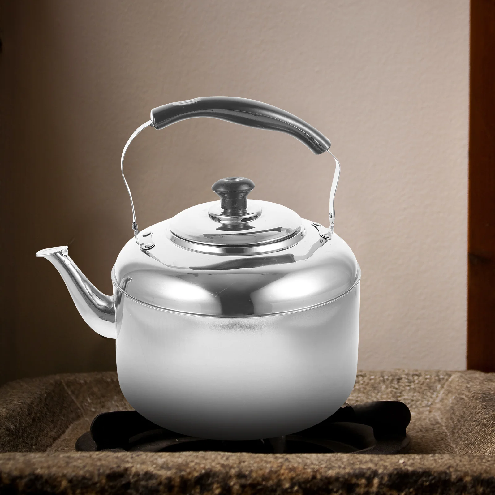 

Large Capacity Stainless Steel Boiling Kettle Sound Whistling Hot Water Pot Induction Cooker Coffee Tea Home Office