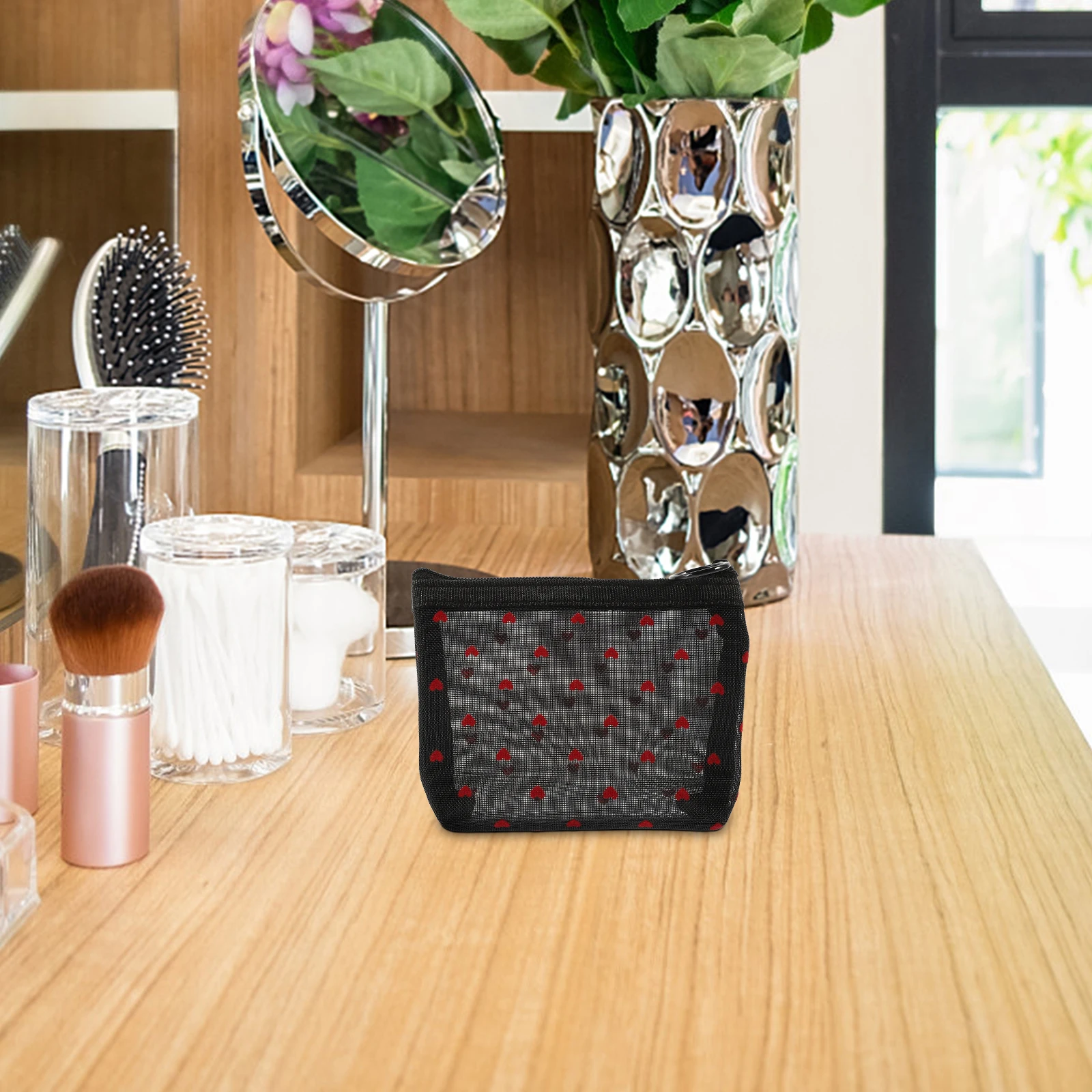 

Bag Storage Cosmetics Organizer Travel Bags Multifunction Makeup Nylon Mesh Cases for Women Toiletry