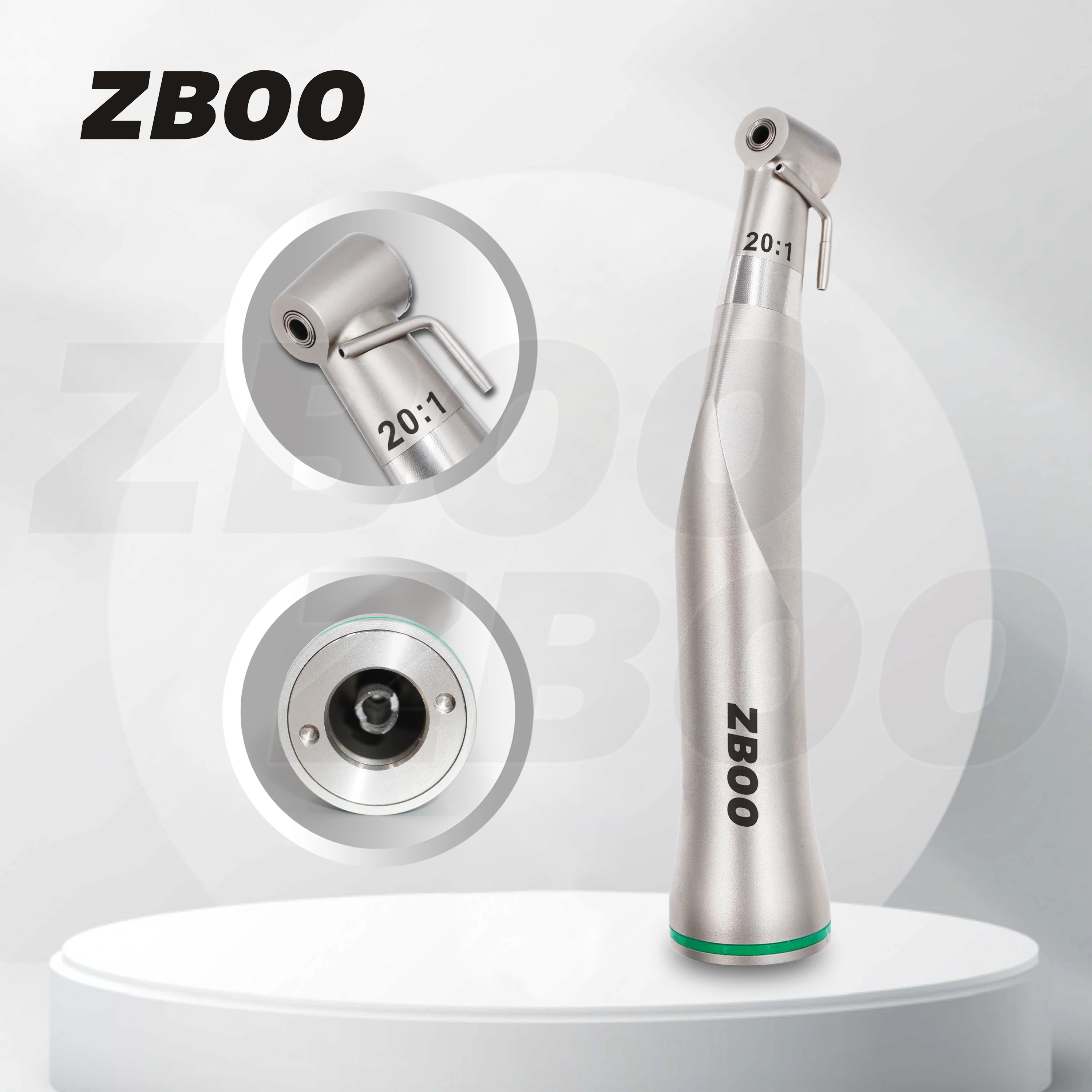 

Dental Low Speed Handpiece 20:1 Reduction Implant Surgery Contra Angle Handpiece ANT System Air Turbine