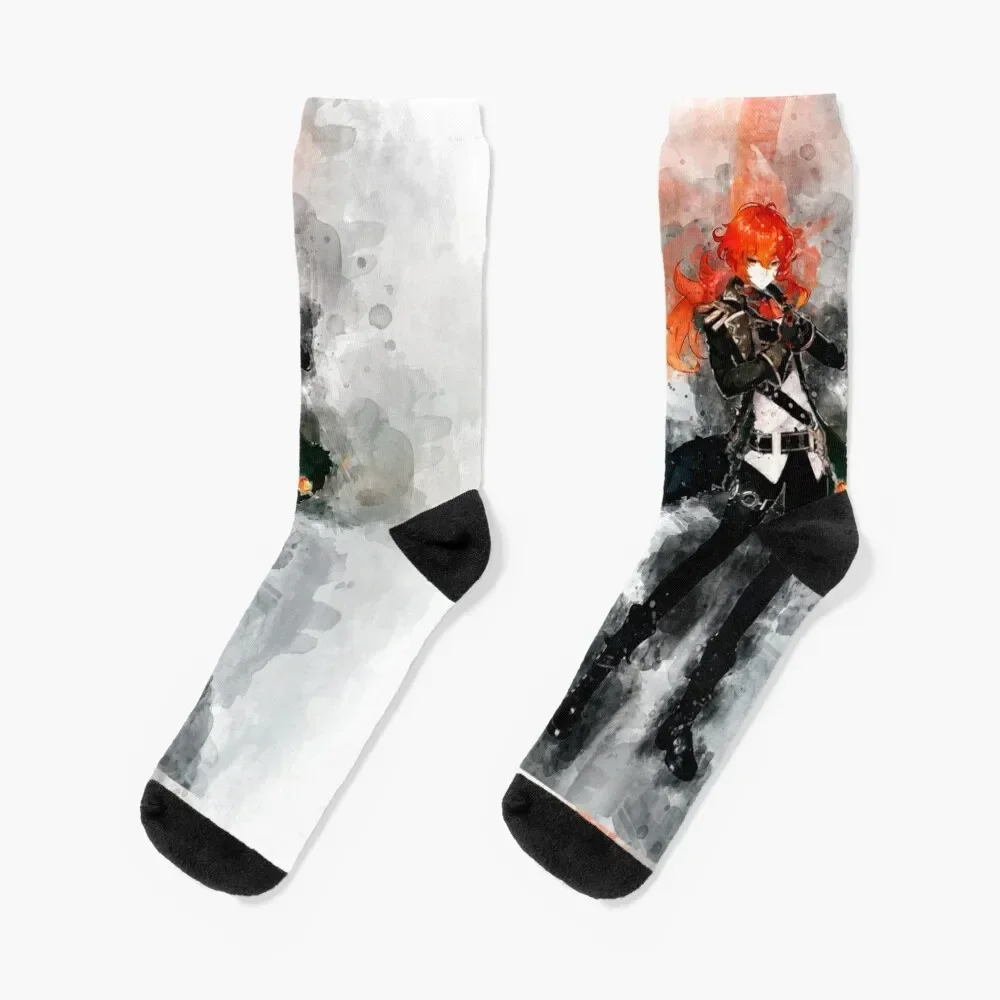 Diluc - Genshin Impact Socks essential Novelties Stockings compression Socks Women's Men's