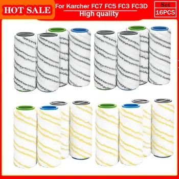Für Karcher FC3 FC3D FC5 FC7 Roller Pinsel Set Ersatz Hand Haushalt Boden Waschbar Nass Trocken Staubsauger Zubehör