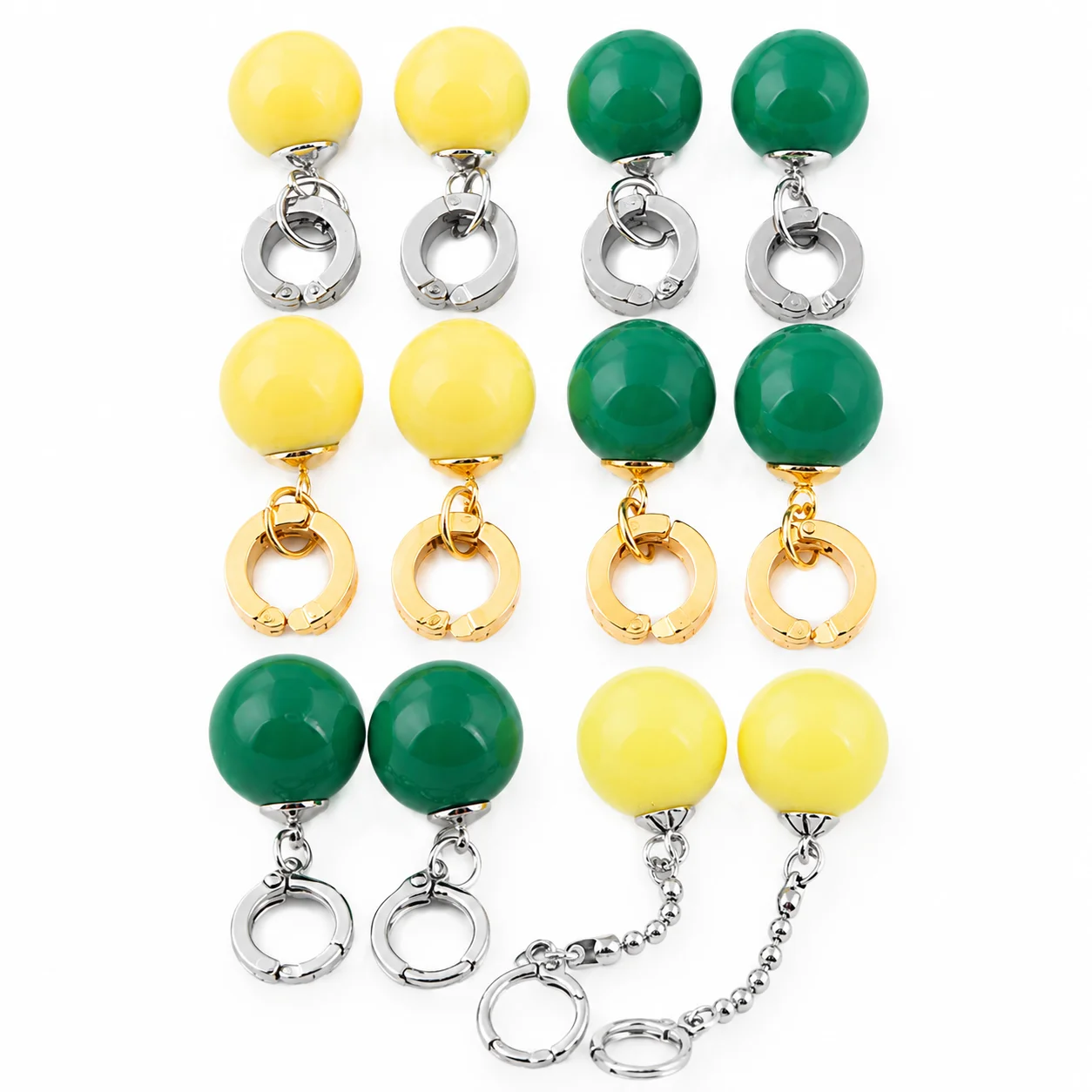 Anime Inspired Character Earrings Colorful Ball Pendant Earrings Cosplay Jewelry Cute Cartoon Style Accessories Gift for Girls