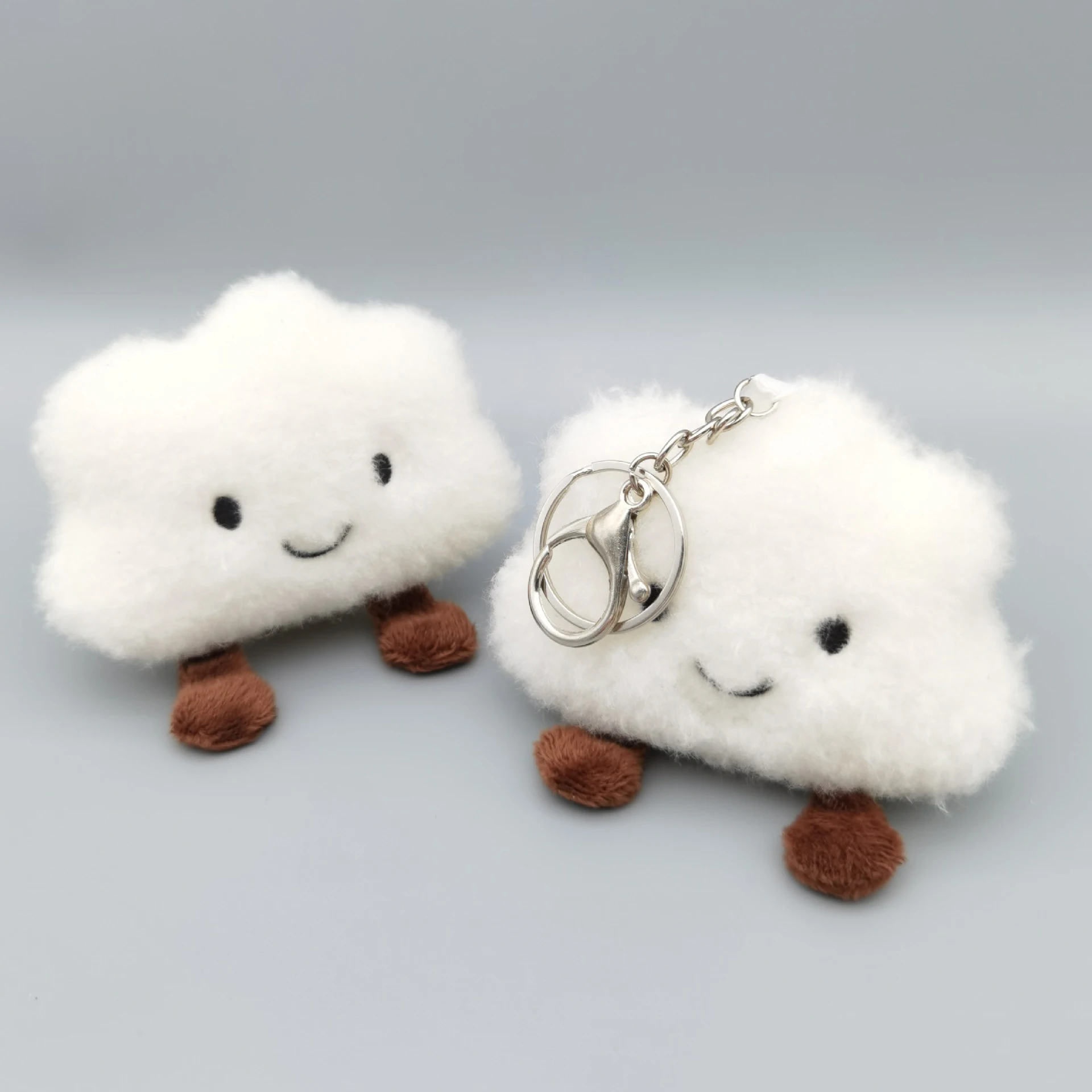 10Pcs/Lot Super Cute Accessory Cartoon Small Cloud Plush Doll Toy Backpack Keychain Pendant Toys Birthday Gift Party Small Gift