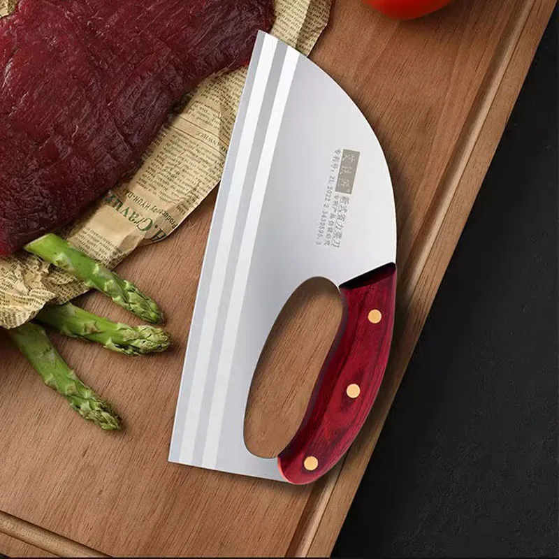 New Design Labor-saving Slicing Knife 50Cr15mov Kitchen Knife Lady Cleaver Knives Household Safe Chef Knives Cooking Tools