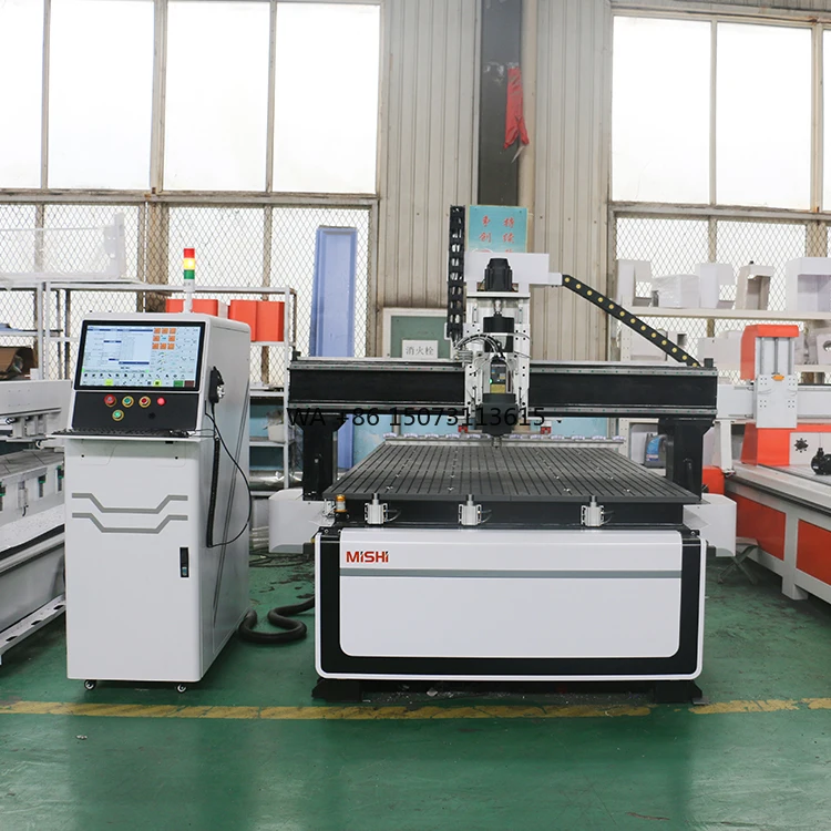 Mesin Router Cnc Atc 1530 1500X3000 Alat Otomatis Pengubah Furnitur Kayu Router Cnc Kayu untuk Pintu Kabinet