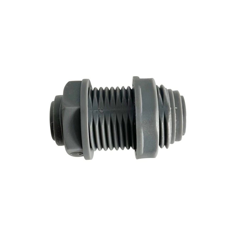 KegLand Duotight – 8mm (5/16”) Female Bulkhead with Locknut Plastic Quick Connect Pipe Hose Connector Fittings