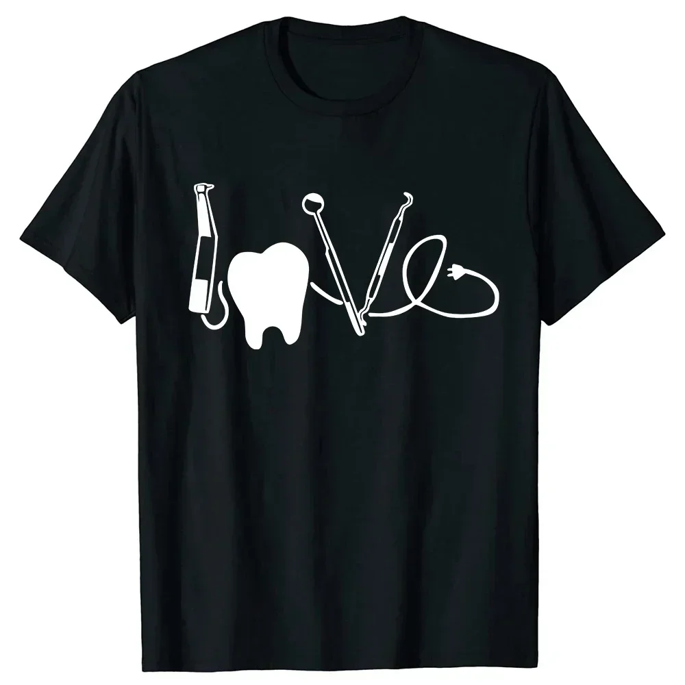 Heartbeat Dentist Dental Assistant T ShirtUnisex Style Shirts for Women Men Clothing Casual T-shirts Harajuku Graphic T Shirts