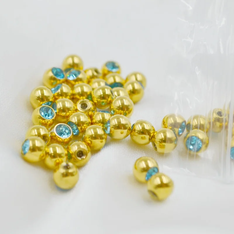 50pcs/lot Crystal Gems Ball Re - Body Jewelry Replacement Ball ulasan dan harga